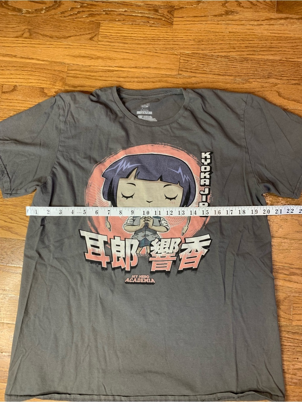 ⚡️Funko Pop! Tees My Hero Academia Kyoka Jiro Graphic T-Shirt Grey L - Picture 5 of 6